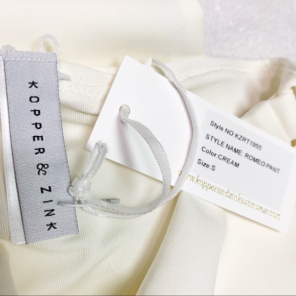 KOPPER & ZINK ROMEO HIGH RISE CREAM BIKINI BOTTOM - Picture 14 of 16